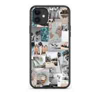 Thumbnail for iPhone 11 Retro Beach Life Θήκη από τη Smartfits με σχέδιο στο πίσω μέρος και μαύρο περίβλημα | Smartphone case with colorful back and black bezels by Smartfits