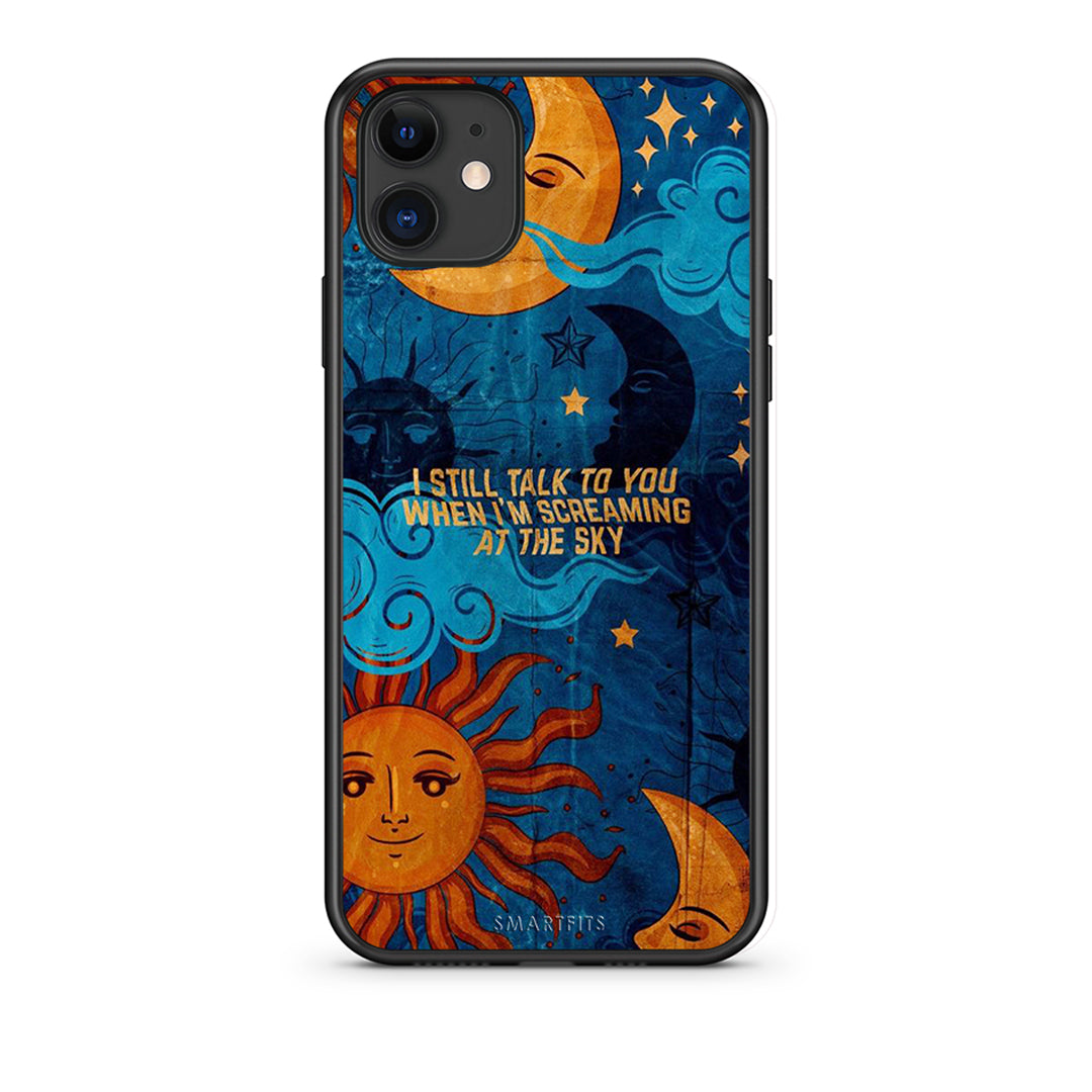 iPhone 11 Screaming Sky θήκη από τη Smartfits με σχέδιο στο πίσω μέρος και μαύρο περίβλημα | Smartphone case with colorful back and black bezels by Smartfits