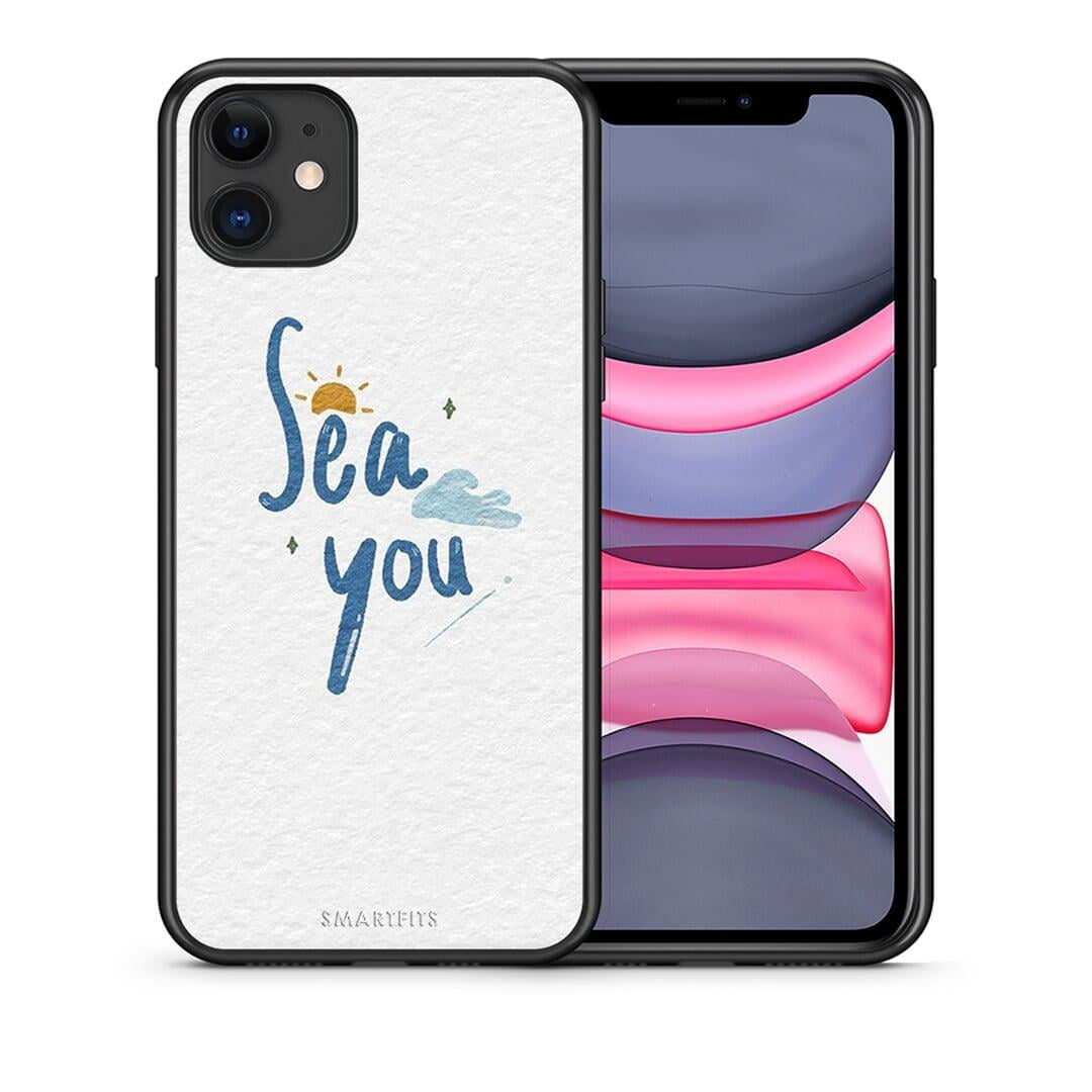 Θήκη iPhone 11 Sea You από τη Smartfits με σχέδιο στο πίσω μέρος και μαύρο περίβλημα | iPhone 11 Sea You case with colorful back and black bezels