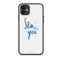 Thumbnail for iPhone 11 Sea You Θήκη από τη Smartfits με σχέδιο στο πίσω μέρος και μαύρο περίβλημα | Smartphone case with colorful back and black bezels by Smartfits