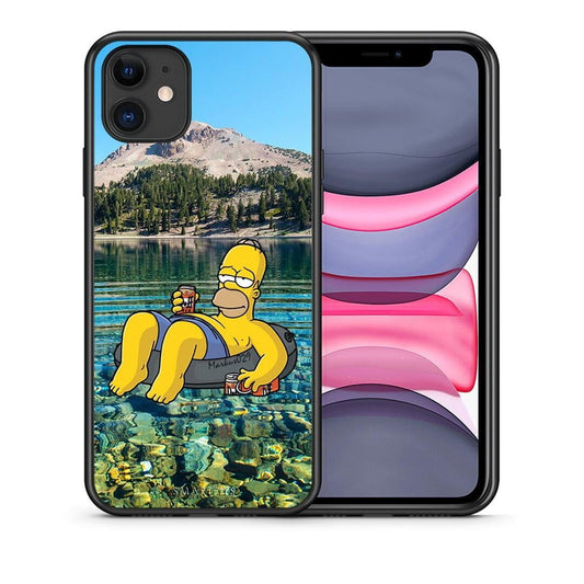 Θήκη iPhone 11 Summer Happiness από τη Smartfits με σχέδιο στο πίσω μέρος και μαύρο περίβλημα | iPhone 11 Summer Happiness case with colorful back and black bezels