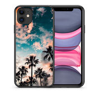 Thumbnail for Θήκη iPhone 11 Sky Summer από τη Smartfits με σχέδιο στο πίσω μέρος και μαύρο περίβλημα | iPhone 11 Sky Summer case with colorful back and black bezels