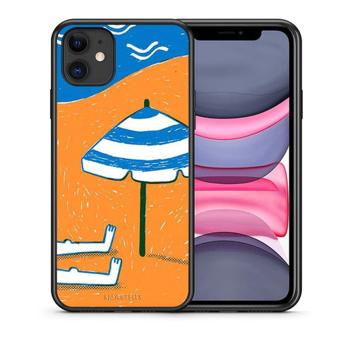 Θήκη iPhone 11 Summering από τη Smartfits με σχέδιο στο πίσω μέρος και μαύρο περίβλημα | iPhone 11 Summering case with colorful back and black bezels
