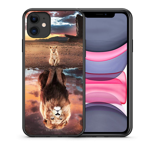 Θήκη Αγίου Βαλεντίνου iPhone 11 Sunset Dreams από τη Smartfits με σχέδιο στο πίσω μέρος και μαύρο περίβλημα | iPhone 11 Sunset Dreams case with colorful back and black bezels