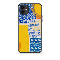 Thumbnail for iPhone 11 Sunset Memories Θήκη από τη Smartfits με σχέδιο στο πίσω μέρος και μαύρο περίβλημα | Smartphone case with colorful back and black bezels by Smartfits