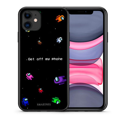 Θήκη iPhone 11 AFK Text από τη Smartfits με σχέδιο στο πίσω μέρος και μαύρο περίβλημα | iPhone 11 AFK Text case with colorful back and black bezels