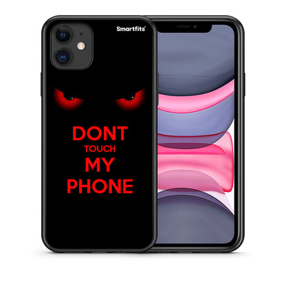 Θήκη iPhone 11 Touch My Phone από τη Smartfits με σχέδιο στο πίσω μέρος και μαύρο περίβλημα | iPhone 11 Touch My Phone case with colorful back and black bezels