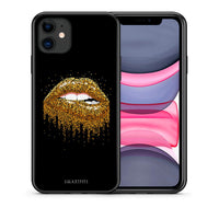Thumbnail for Θήκη iPhone 11 Golden Valentine από τη Smartfits με σχέδιο στο πίσω μέρος και μαύρο περίβλημα | iPhone 11 Golden Valentine case with colorful back and black bezels