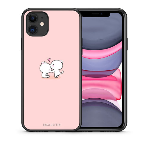 Θήκη iPhone 11 Love Valentine από τη Smartfits με σχέδιο στο πίσω μέρος και μαύρο περίβλημα | iPhone 11 Love Valentine case with colorful back and black bezels
