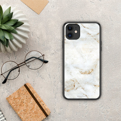 White Gold Marble - iPhone 11 θήκη