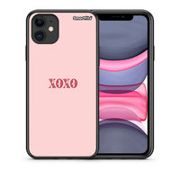 Thumbnail for Θήκη iPhone 11 XOXO Love από τη Smartfits με σχέδιο στο πίσω μέρος και μαύρο περίβλημα | iPhone 11 XOXO Love case with colorful back and black bezels