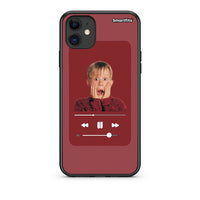 Thumbnail for iPhone 11 Xmas Alone Music θήκη από τη Smartfits με σχέδιο στο πίσω μέρος και μαύρο περίβλημα | Smartphone case with colorful back and black bezels by Smartfits