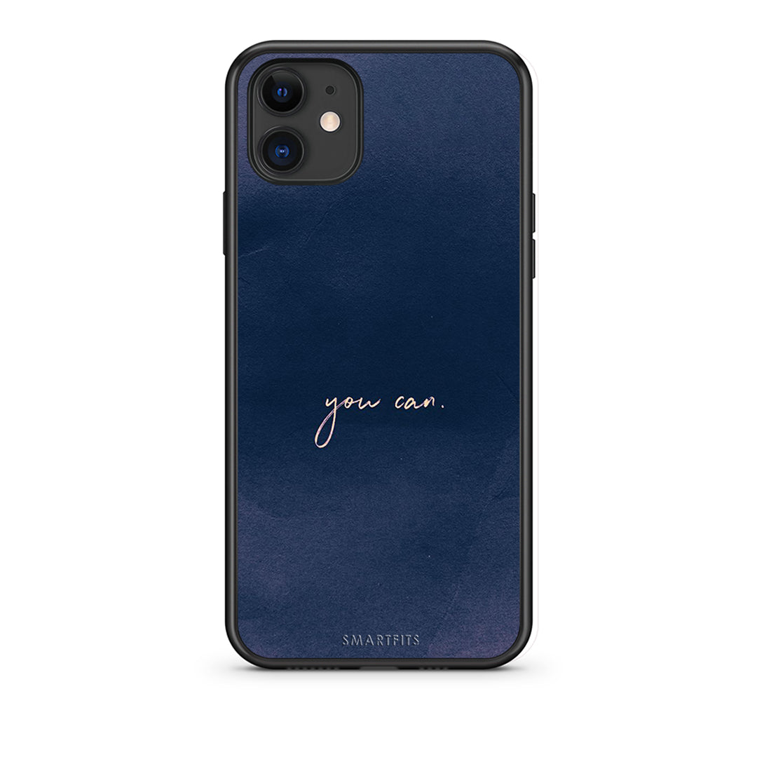 iPhone 11 You Can θήκη από τη Smartfits με σχέδιο στο πίσω μέρος και μαύρο περίβλημα | Smartphone case with colorful back and black bezels by Smartfits