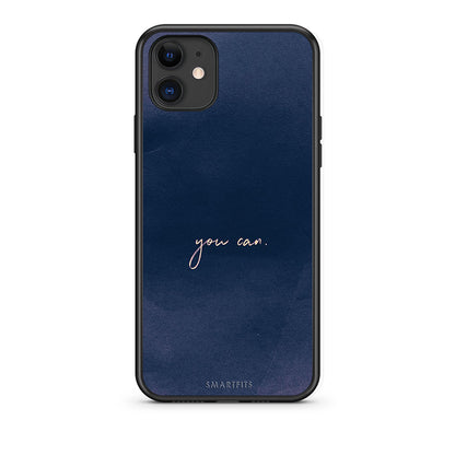 iPhone 11 You Can θήκη από τη Smartfits με σχέδιο στο πίσω μέρος και μαύρο περίβλημα | Smartphone case with colorful back and black bezels by Smartfits