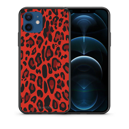 Animal Red Leopard - iPhone 12 θήκη