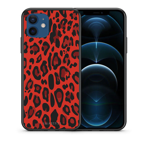 Animal Red Leopard - iPhone 12 θήκη