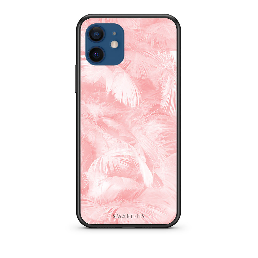 Boho Pink Feather - iPhone 12 Pro θήκη