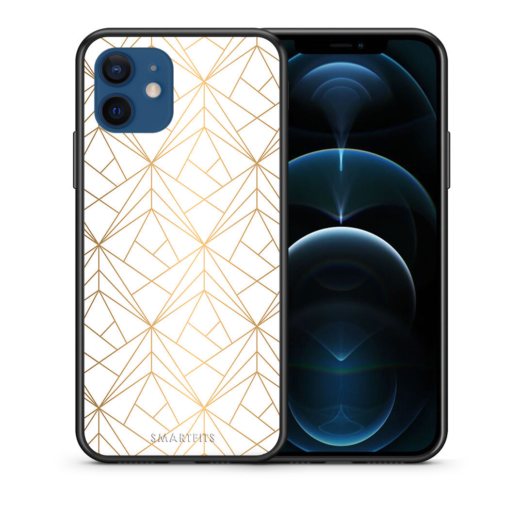 Geometric Luxury White - iPhone 12 θήκη