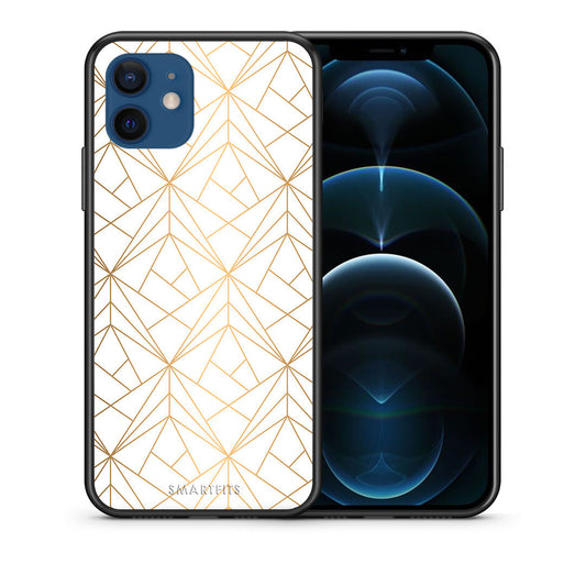 Geometric Luxury White - iPhone 12 θήκη