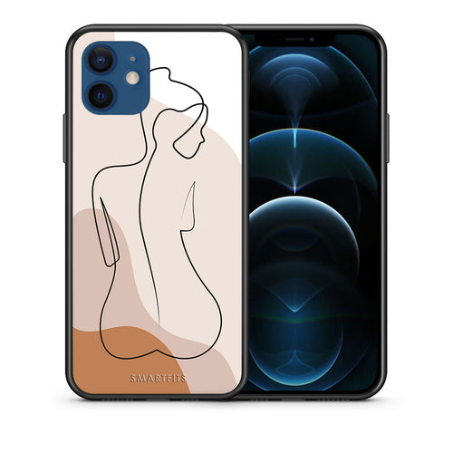 LineArt Woman - iPhone 12 θήκη