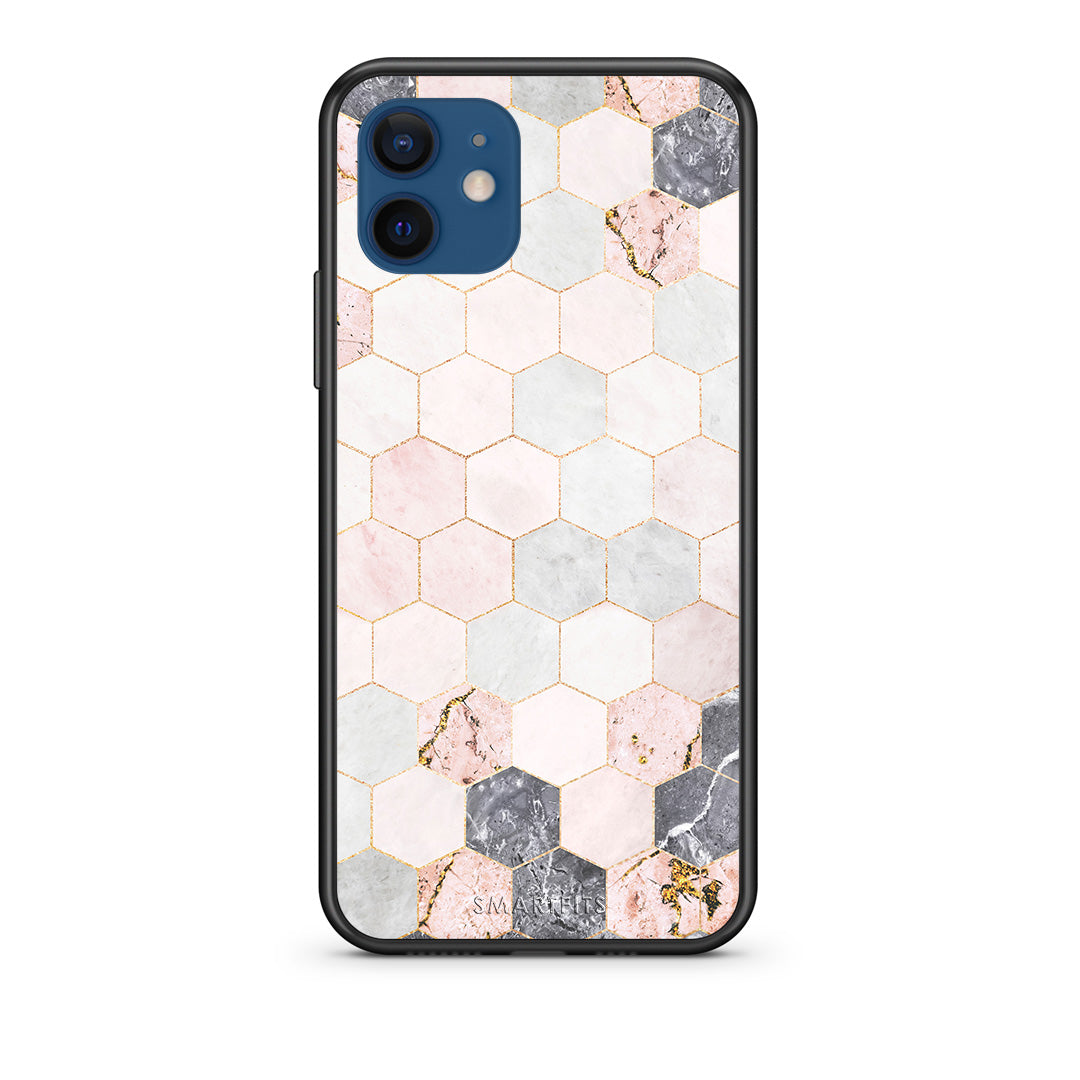 Marble Hexagon Pink - iPhone 12 Pro θήκη