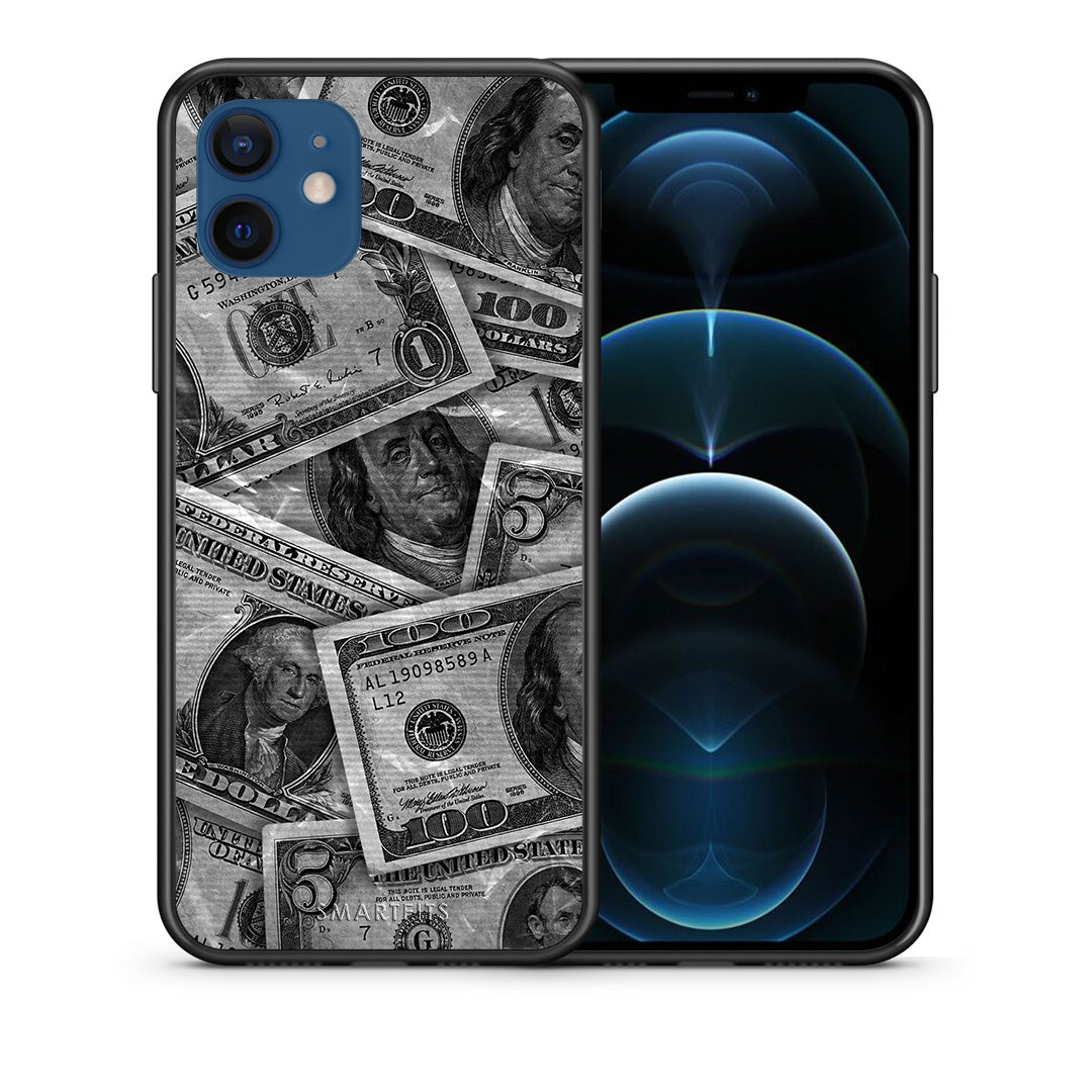 Money Dollars - iPhone 12 θήκη