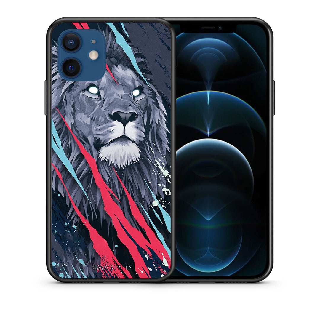 PopArt Lion Designer - iPhone 12 Pro θήκη