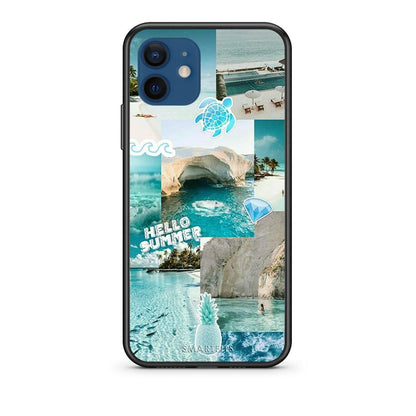 Θήκη iPhone 12 Aesthetic Summer από τη Smartfits με σχέδιο στο πίσω μέρος και μαύρο περίβλημα | iPhone 12 Aesthetic Summer case with colorful back and black bezels
