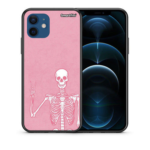Θήκη iPhone 12 Halloween Motivation από τη Smartfits με σχέδιο στο πίσω μέρος και μαύρο περίβλημα | iPhone 12 Halloween Motivation case with colorful back and black bezels