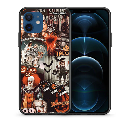 Θήκη iPhone 12 Halloween Spooky Season από τη Smartfits με σχέδιο στο πίσω μέρος και μαύρο περίβλημα | iPhone 12 Halloween Spooky Season case with colorful back and black bezels