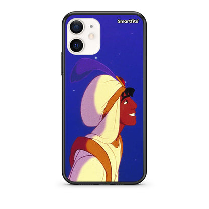 Θήκη iPhone 12 Mini Alladin And Jasmine Love 1 από τη Smartfits με σχέδιο στο πίσω μέρος και μαύρο περίβλημα | iPhone 12 Mini Alladin And Jasmine Love 1 case with colorful back and black bezels