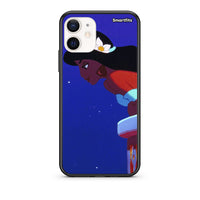 Thumbnail for Θήκη iPhone 12 Mini Alladin And Jasmine Love 2 από τη Smartfits με σχέδιο στο πίσω μέρος και μαύρο περίβλημα | iPhone 12 Mini Alladin And Jasmine Love 2 case with colorful back and black bezels