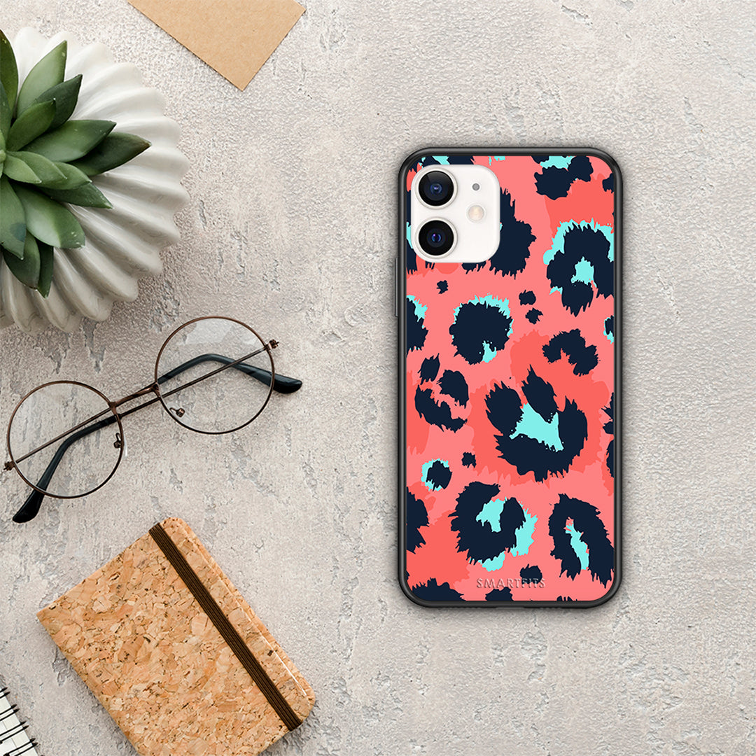 Animal Pink Leopard - iPhone 12 Mini θήκη