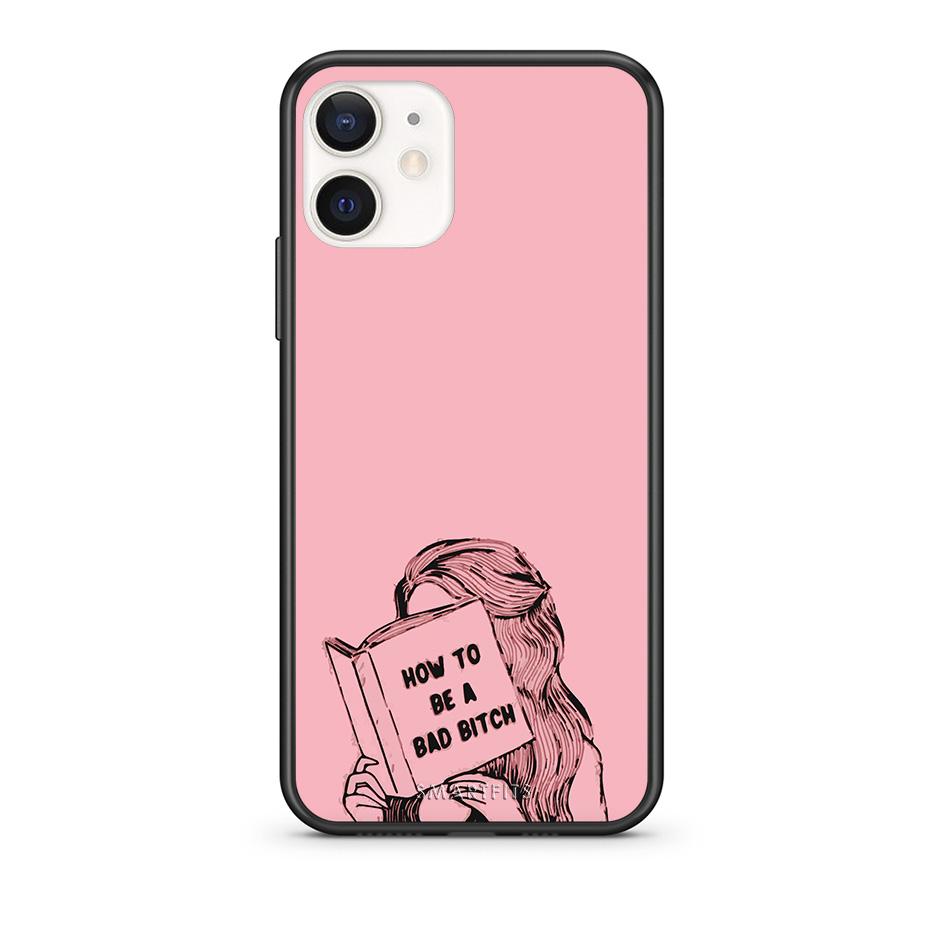 Θήκη iPhone 12 Mini Bad Bitch από τη Smartfits με σχέδιο στο πίσω μέρος και μαύρο περίβλημα | iPhone 12 Mini Bad Bitch case with colorful back and black bezels