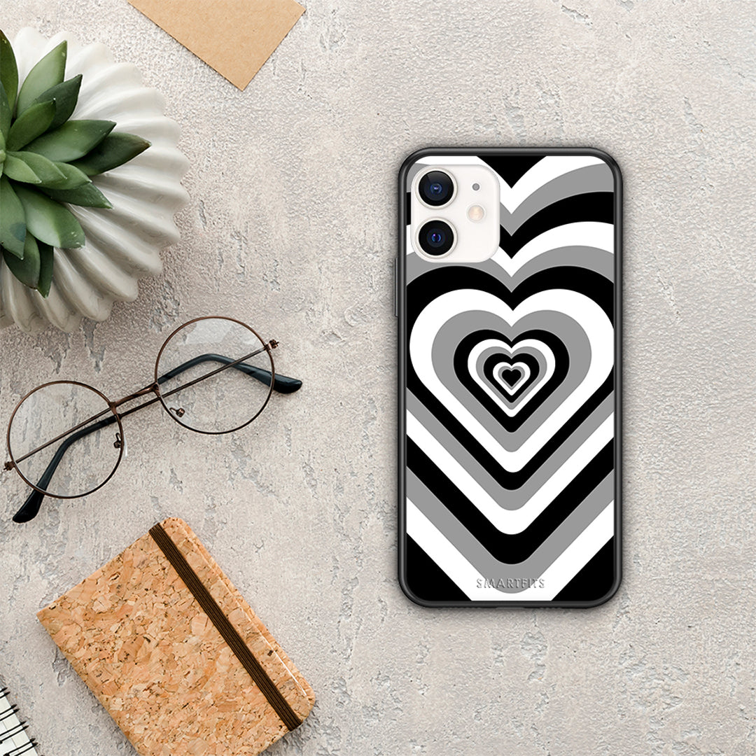 Black Hearts - iPhone 12 Mini θήκη