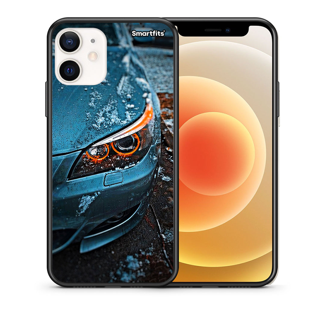 Θήκη iPhone 12 Mini Bmw E60 από τη Smartfits με σχέδιο στο πίσω μέρος και μαύρο περίβλημα | iPhone 12 Mini Bmw E60 case with colorful back and black bezels