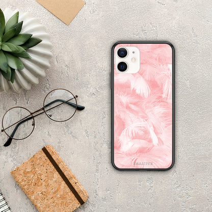 Boho Pink Feather - iPhone 12 Mini θήκη