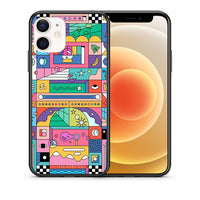 Thumbnail for Θήκη iPhone 12 Mini Bubbles Soap από τη Smartfits με σχέδιο στο πίσω μέρος και μαύρο περίβλημα | iPhone 12 Mini Bubbles Soap case with colorful back and black bezels