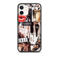 Thumbnail for Θήκη Αγίου Βαλεντίνου iPhone 12 Mini Collage Fashion από τη Smartfits με σχέδιο στο πίσω μέρος και μαύρο περίβλημα | iPhone 12 Mini Collage Fashion case with colorful back and black bezels