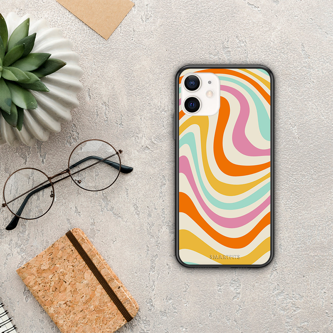 Colourful Waves - iPhone 12 Mini θήκη