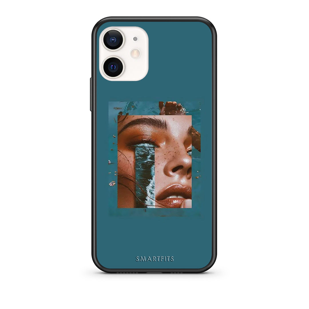 Θήκη iPhone 12 Mini Cry An Ocean από τη Smartfits με σχέδιο στο πίσω μέρος και μαύρο περίβλημα | iPhone 12 Mini Cry An Ocean case with colorful back and black bezels