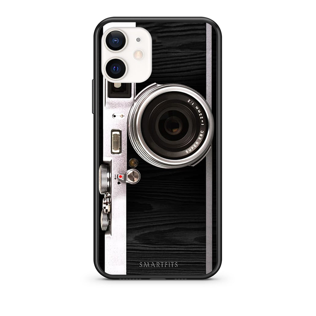 Θήκη iPhone 12 Mini Emily In Paris από τη Smartfits με σχέδιο στο πίσω μέρος και μαύρο περίβλημα | iPhone 12 Mini Emily In Paris case with colorful back and black bezels