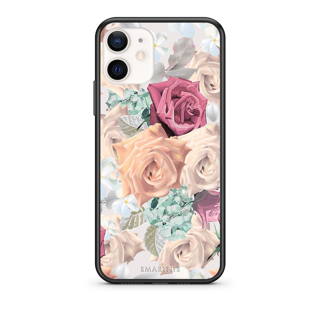 Θήκη iPhone 12 Mini Bouquet Floral από τη Smartfits με σχέδιο στο πίσω μέρος και μαύρο περίβλημα | iPhone 12 Mini Bouquet Floral case with colorful back and black bezels