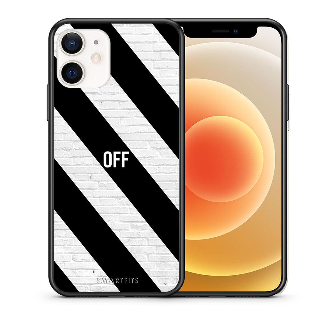 Θήκη iPhone 12 Mini Get Off από τη Smartfits με σχέδιο στο πίσω μέρος και μαύρο περίβλημα | iPhone 12 Mini Get Off case with colorful back and black bezels