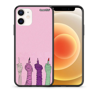 Θήκη iPhone 12 Mini Halloween Be A Lady από τη Smartfits με σχέδιο στο πίσω μέρος και μαύρο περίβλημα | iPhone 12 Mini Halloween Be A Lady case with colorful back and black bezels