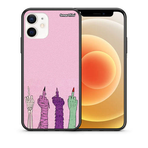 Θήκη iPhone 12 Mini Halloween Be A Lady από τη Smartfits με σχέδιο στο πίσω μέρος και μαύρο περίβλημα | iPhone 12 Mini Halloween Be A Lady case with colorful back and black bezels