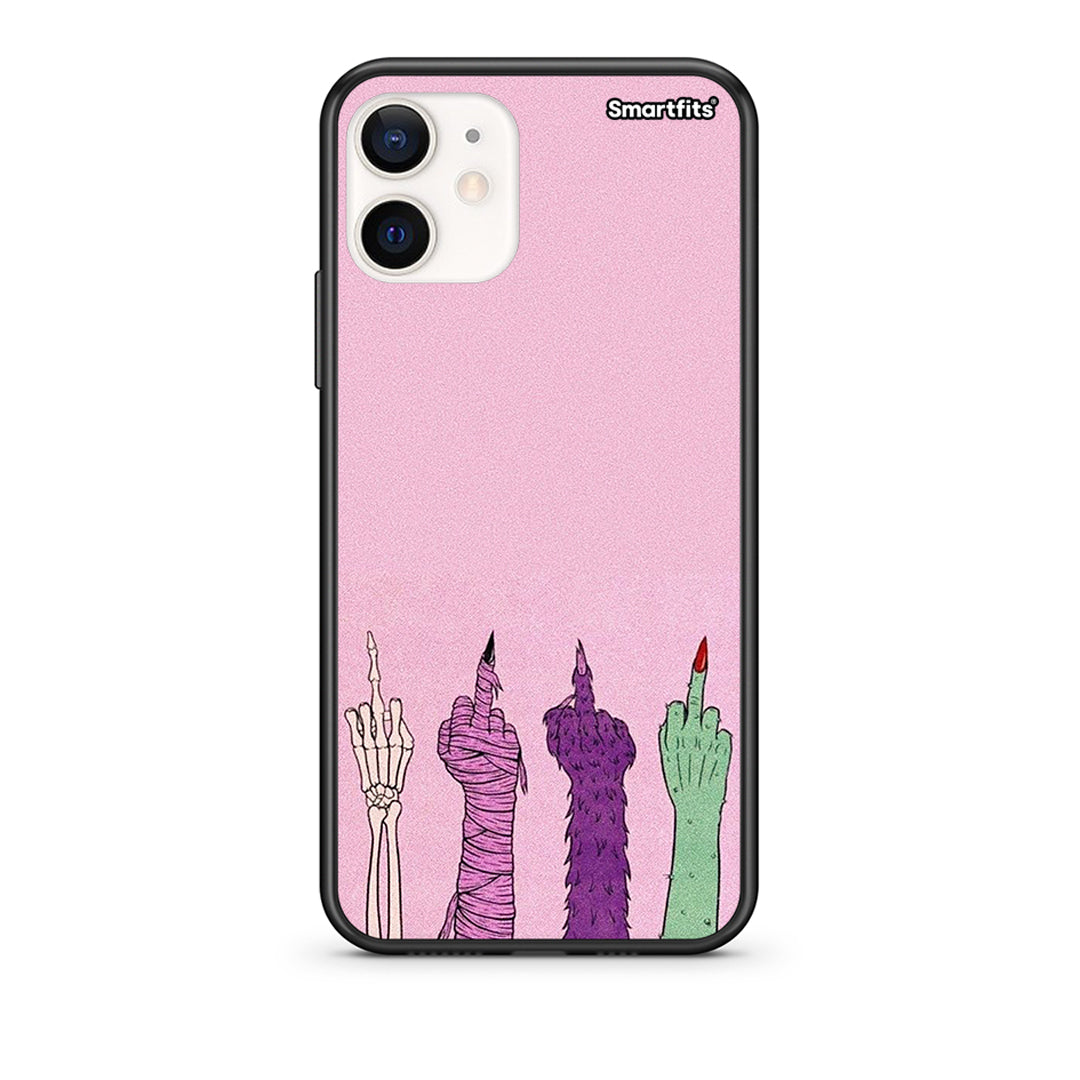 Θήκη iPhone 12 Mini Halloween Be A Lady από τη Smartfits με σχέδιο στο πίσω μέρος και μαύρο περίβλημα | iPhone 12 Mini Halloween Be A Lady case with colorful back and black bezels