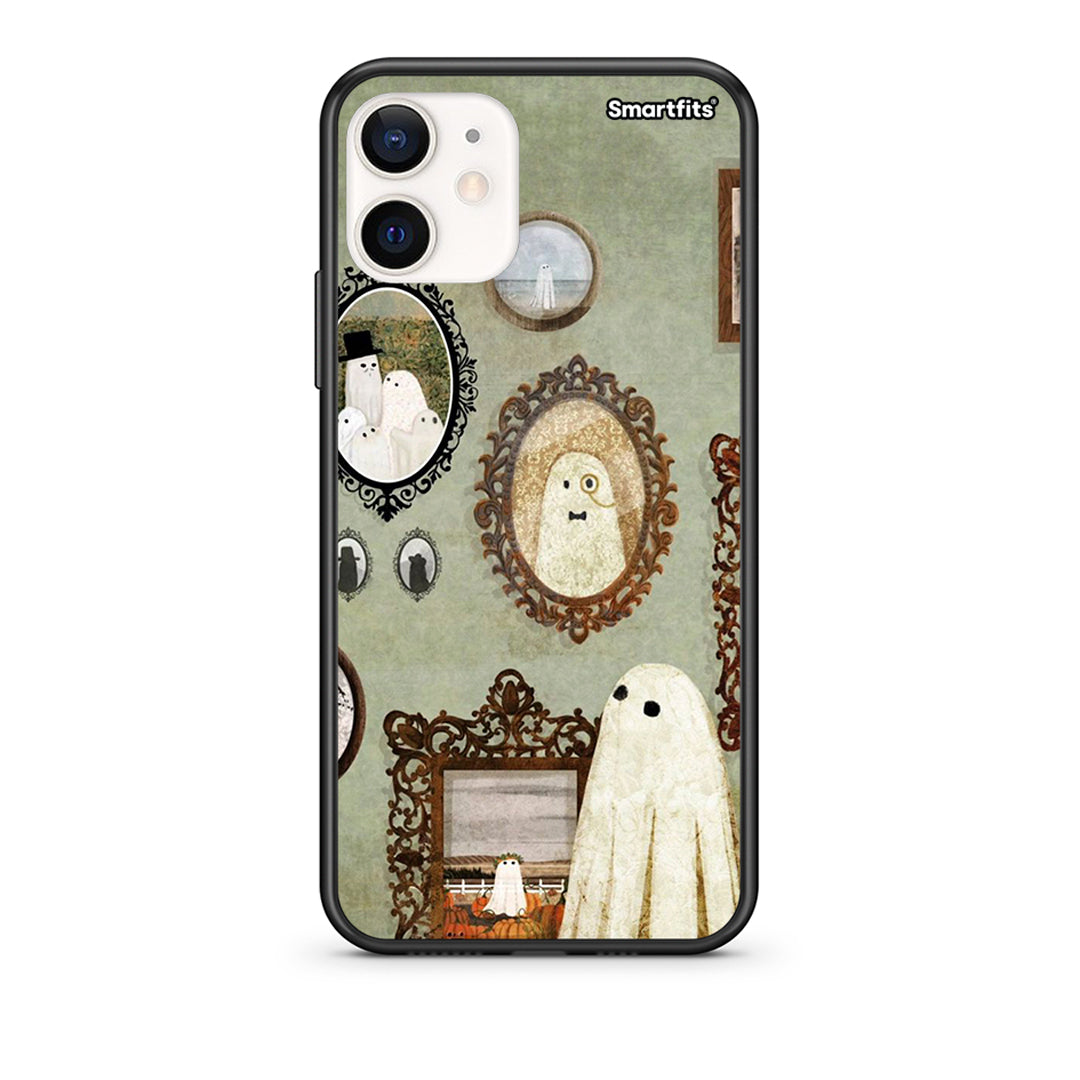 Θήκη iPhone 12 Mini Halloween Ghost Season από τη Smartfits με σχέδιο στο πίσω μέρος και μαύρο περίβλημα | iPhone 12 Mini Halloween Ghost Season case with colorful back and black bezels