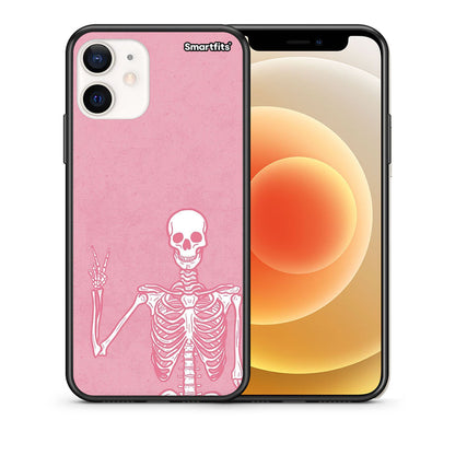 Θήκη iPhone 12 Mini Halloween Motivation από τη Smartfits με σχέδιο στο πίσω μέρος και μαύρο περίβλημα | iPhone 12 Mini Halloween Motivation case with colorful back and black bezels