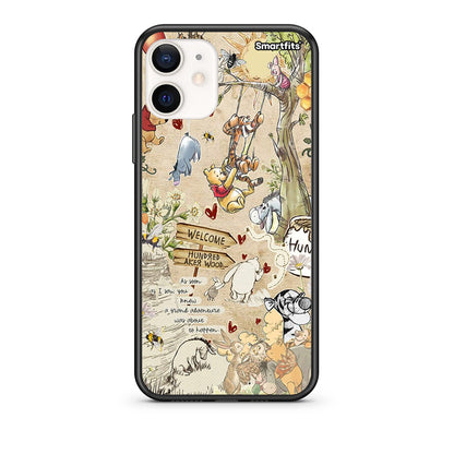 Θήκη iPhone 12 Mini Happy Friends από τη Smartfits με σχέδιο στο πίσω μέρος και μαύρο περίβλημα | iPhone 12 Mini Happy Friends case with colorful back and black bezels